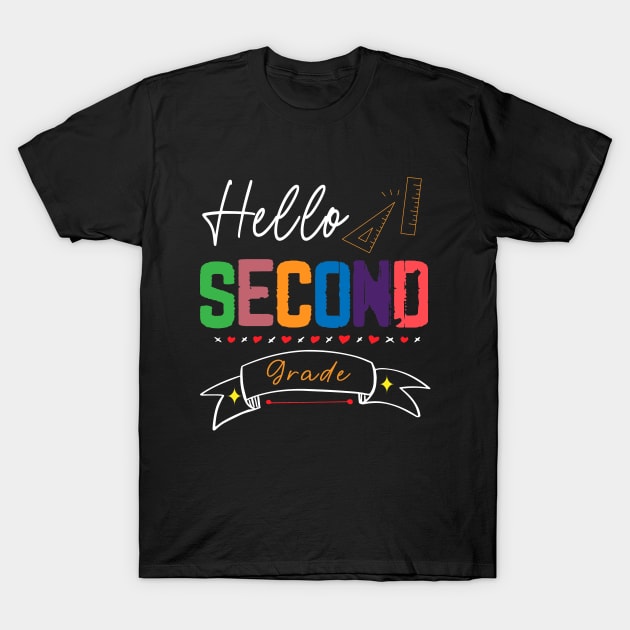 Hello Second Grade - Back to school T-Shirt by SILVER01